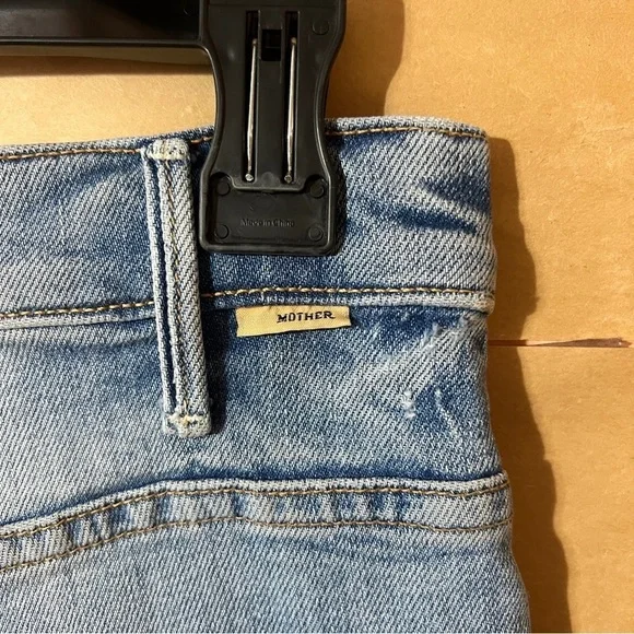 Mother Superior The Hustler Ankle Jeans High Rise Flare Denim I Confess Size 28